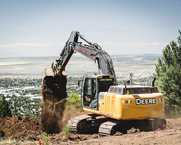 John Deere 210G excavator