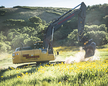 John Deere 210G excavator